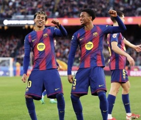 3：0！西甲榜首换主，巴萨轻取保级队，1分优势反超皇马，夺回榜首